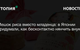 Мешок риса вместо младенца: в Японии придумали, как бесконтактно нянчить внуков