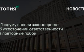 В Госдуму внесли законопроект об ужесточении ответственности за повторные побои